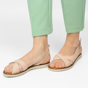 Sandale dama piele naturala DiAmanti Otilia roz nude